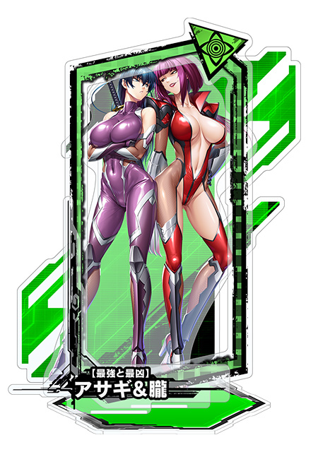 対魔忍RPGピックアップアクリルスタンド ver.【最強と最凶】アサギ＆朧