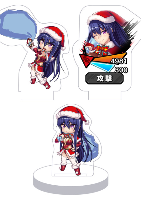 対魔忍RPG バトル画面セットキャラクターセット ver.【クリスマス】秋山凜子