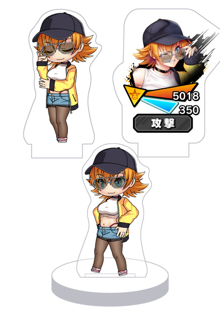 対魔忍RPG バトル画面セットキャラクターセット ver.【お忍びカジュアル】ZEROさくら