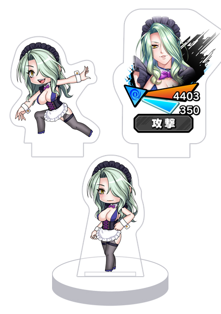 対魔忍RPG バトル画面セットキャラクターセット ver.【メイド】スネークレディ