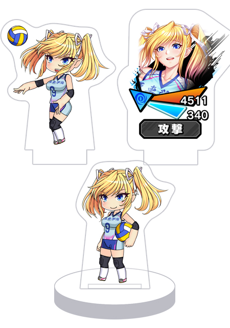 対魔忍RPG バトル画面セットキャラクターセット ver. 【青春スパイク】心願寺紅