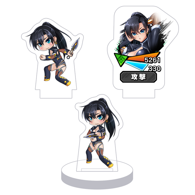 対魔忍RPG バトル画面セットキャラクターセット ver. ふうま時子