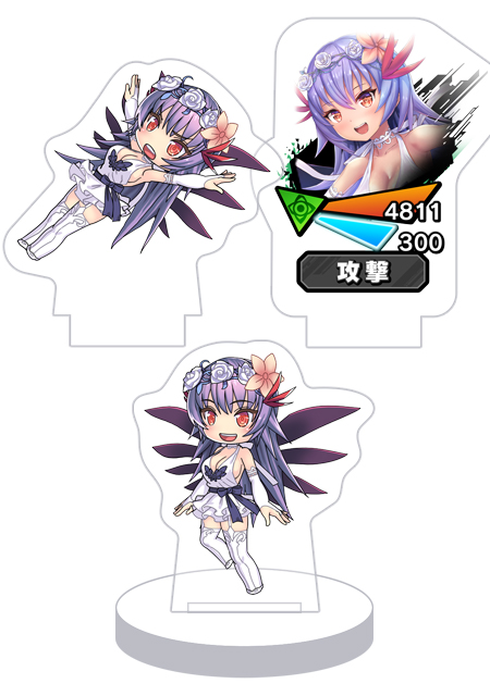 対魔忍RPG バトル画面セットキャラクターセット ver. 【純白と黒翼】ミナサキ